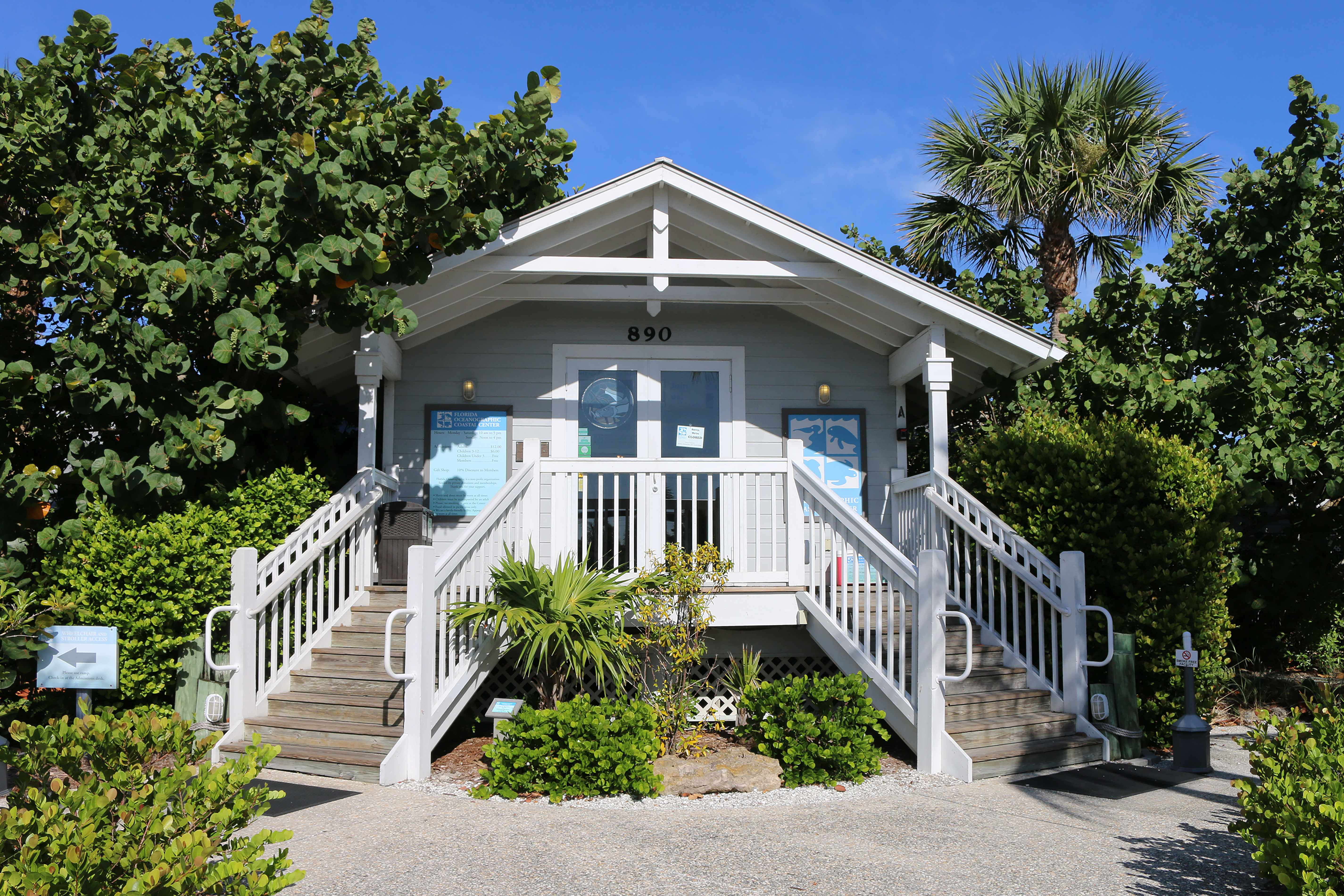 Front view of the Coastal Center 