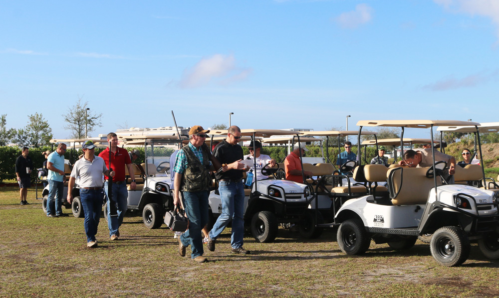 Participants from the Clay Shoot