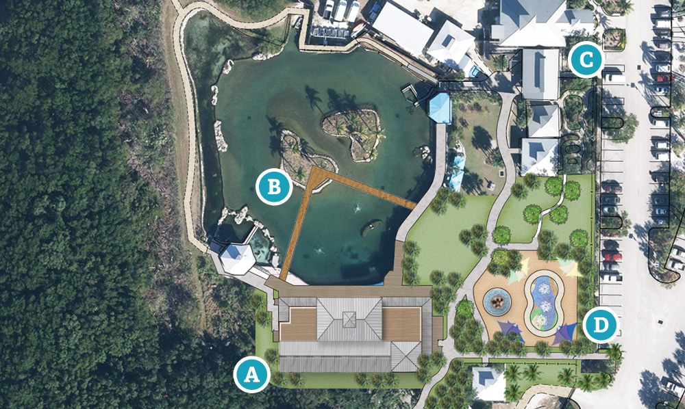 Site map of new coastal center grounds