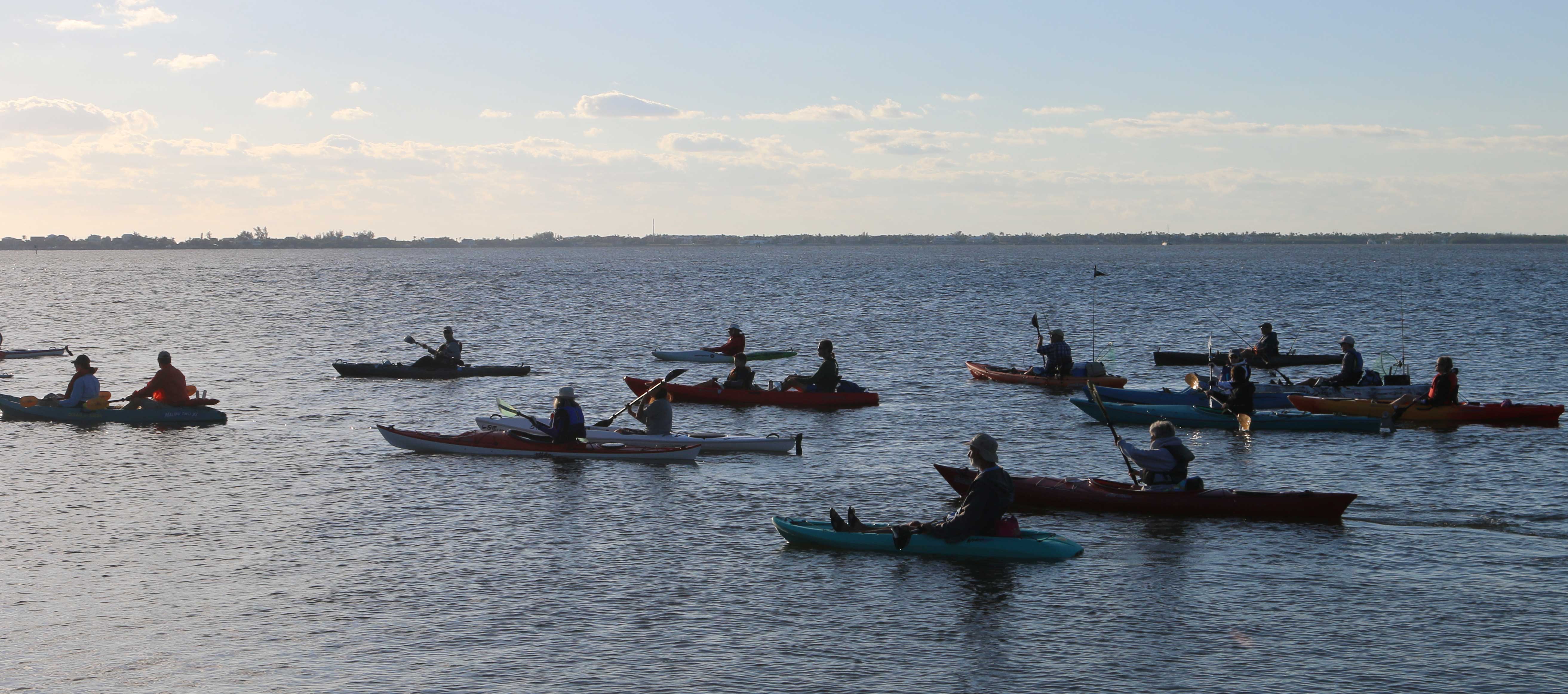 Paddlers on the water