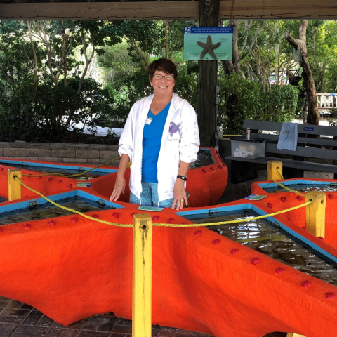 Mary Alexander at Touch Tank