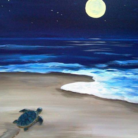 sea turtle painting