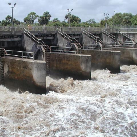 Lake Okeechobee discharges