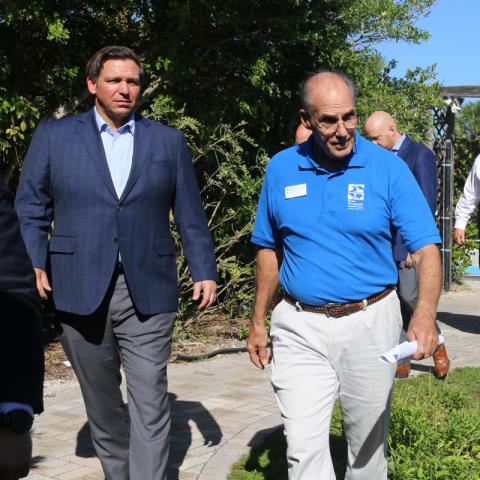 Mark Perry with Governor Ron DeSantis 